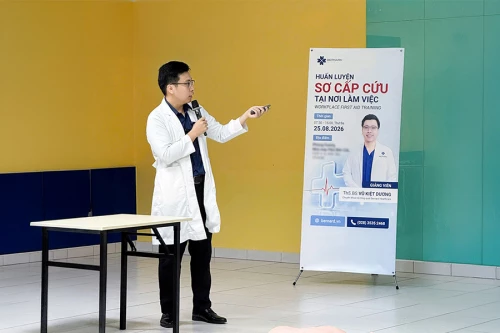 BERNARD HUẤN LUYỆN SƠ CẤP CỨU TẠI NƠI LÀM VIỆC CHO TẬP ĐOÀN ĐA QUỐC GIA TẠI VIỆT NAM